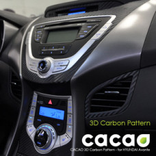 cacao 3d carbon pattern hyundai elantra 2010-15